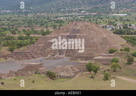 Der Mond Pyramide (Mexico City - Mexiko).  Pyramide De La Lune. Teotihuacán (Mexiko - Mexiko). Stockfoto