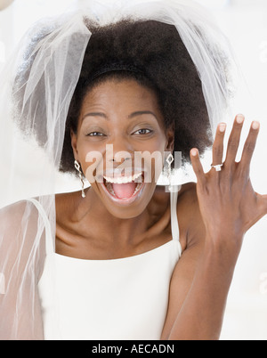 Afrikanische Braut Angeberei ring Stockfoto