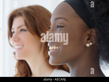 Nahaufnahme von zwei Frauen Stockfoto