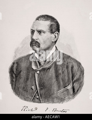 Sir Richard Francis Burton 1821 1890 Stockfoto