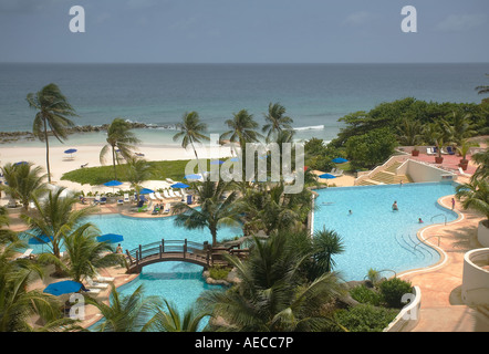 Luxus Schwimmbad, Barbados, West Indies Stockfoto