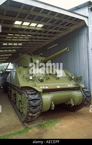 Sherman-Panzer im Museum des Pazifikkriegs (alte Ausstattung) in Fredericksburg, Texas, USA Stockfoto