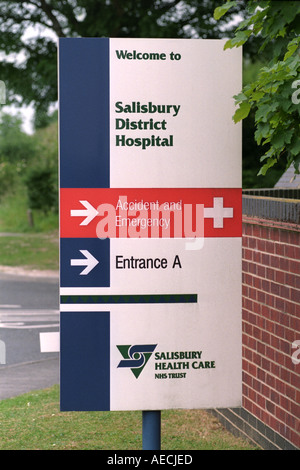 GESAMTANSICHT DER SALISBURY KREISKRANKENHAUS UK Stockfoto