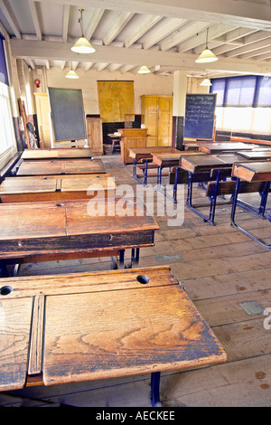 Der Copperfield Straße Schule in Hackney, zerlumpten früher die größte Schule in London aber nun ein Museum des viktorianischen Schulbildung. Stockfoto