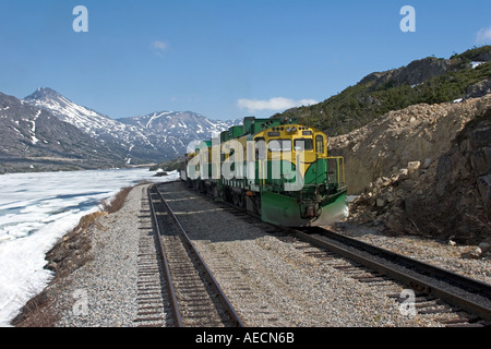 Schalten Sie White Pass Yukon Route Railroad aus Skagway 2005 Stockfoto