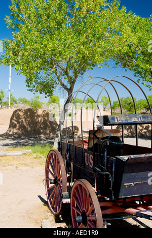 Alten Armee Lastwagen innen Fort Welden in Radium Springs New Mexico Stockfoto