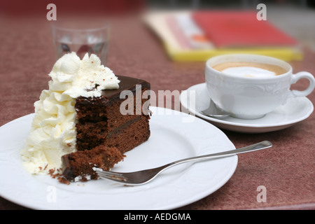 Sacher-Torte, Vienna Stockfoto