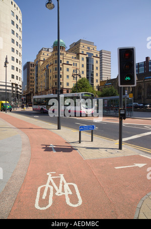 [spezielle Radweg] Leeds City Centre-Yorkshire Stockfoto