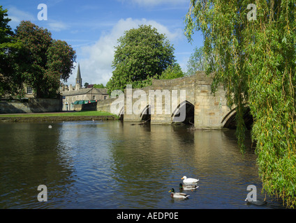 Bakewell [River Wye] Brücke Derbyshire England Stockfoto