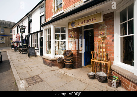 UK Shropshire Clun Square Hotel Weisses Rössl Stockfoto