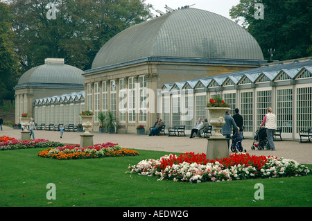 Pavillons, Botanischer Garten, Clarkehouse Road, Broomhill, Sheffield, South Yorkshire, England, UK Europe Stockfoto