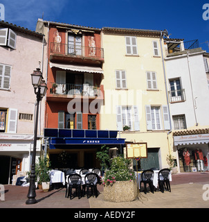 Häuser in St. Tropez Provence Frankreich Europa Stockfoto