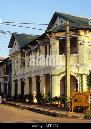 Bokor Mountain Lodge Hotel in restaurierten alten französischen Kolonialgebäude, Kampot, Kambodscha Stockfoto