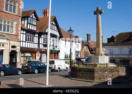 Die geschäftige Stadt-Zentrum in Arundel West Sussex Stockfoto