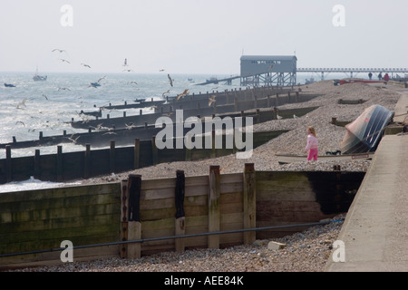 Die RNLI-Rettungsstation in Selsey West Sussex Stockfoto