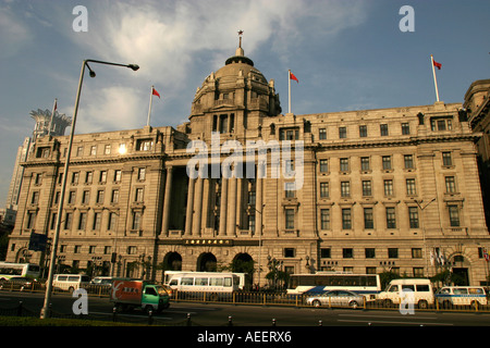 Shanghai China kolonialen Gebäuden entlang der Bund abgeschlossen in den 1920er Jahren waren ein Symbol der Europäischen Wirtschaftsmacht Stockfoto