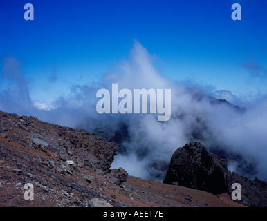 Paul da Serra Felsen und Wolken hoch über dem Atlantik Madeira Portugal Europa. Foto: Willy Matheisl Stockfoto