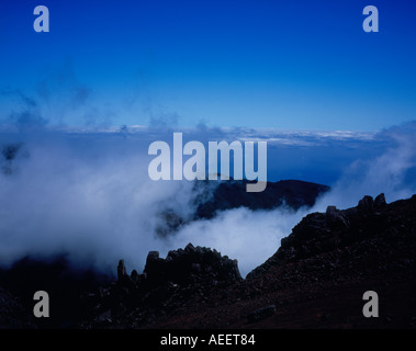 Paul da Serra Felsen und Wolken hoch über dem Atlantik Madeira Portugal Europa. Foto: Willy Matheisl Stockfoto