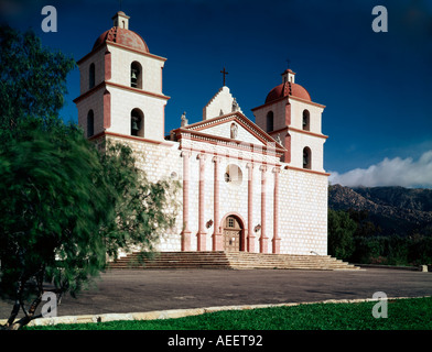 Mission Santa Barbara war die zehnte Mission von Spanisch Franziskaner in Kalifornien gegründet Stockfoto