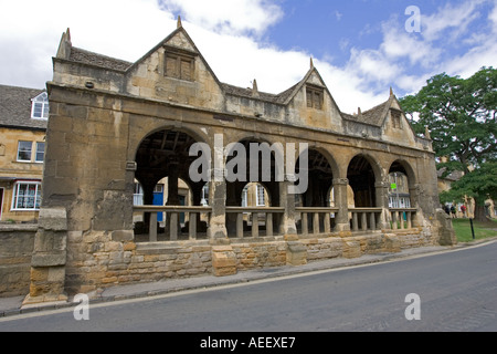 Alten Wollmarkt oder Markthalle wurde gebaut im Jahre 1627 Chipping Campden Cotswolds Großbritannien Stockfoto