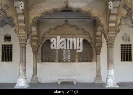 Diwan-i-Aam in Agra Fort in Indien Stockfoto