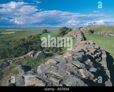 Walltown Klippen in der Nähe von Greenhead, Hadrianswall, Northumberland, UK Stockfoto