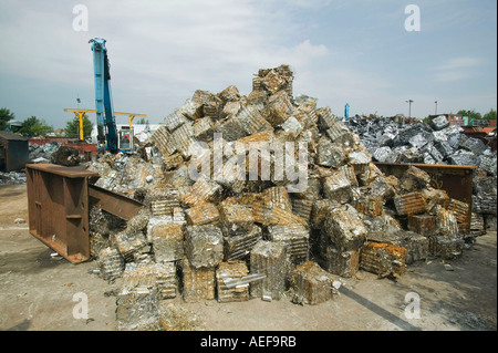 ein Metall Schrotthändler in Blackburn, Lancashire, UK Stockfoto