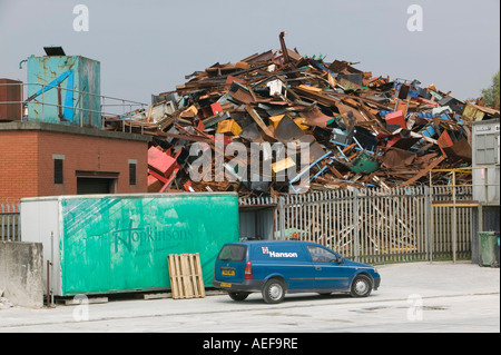 ein Metall Schrotthändler in Blackburn, Lancashire, UK Stockfoto