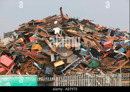 ein Metall Schrotthändler in Blackburn, Lancashire, UK Stockfoto