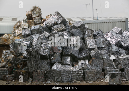 ein Metall Schrotthändler in Blackburn, Lancashire, UK Stockfoto