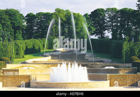 Alnwick Garden und die große Kaskade, Northumberland, UK Stockfoto