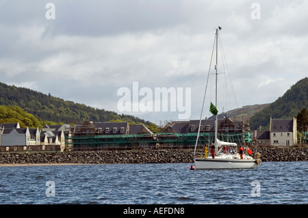 Yacht-Rennen auf dem Clyde Stockfoto