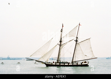 das Royalist, Meer Kadett Schiff im Hafen von Portsmouth während der IFOS 2005. Stockfoto