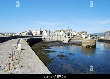 Burg vom Hafen in Castletown Insel Man Anzahl 2545 Stockfoto