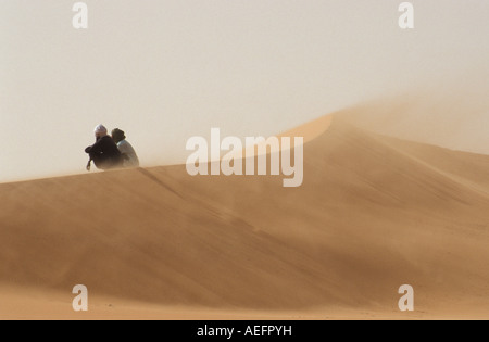 Dünen von Erg Murzuk Wüste Sahara Libyen Stockfoto