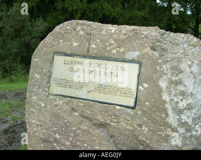 Offas Dyke zu Fuß in der Nähe von Cheptow South Wales GB UK 2007 Stockfoto