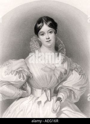 Letitia Elizabeth Landon, 1802 - 1838. Englischer Dichter und Romanautor. Stockfoto