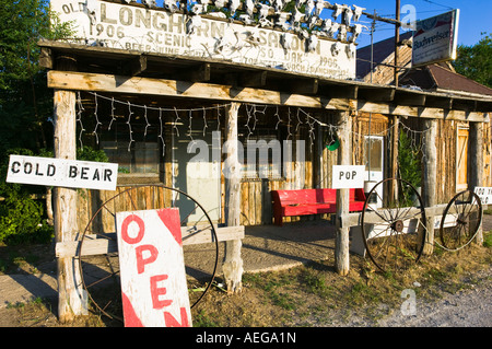 Salon in der Stadt von Scenic, South Dakota. Stockfoto