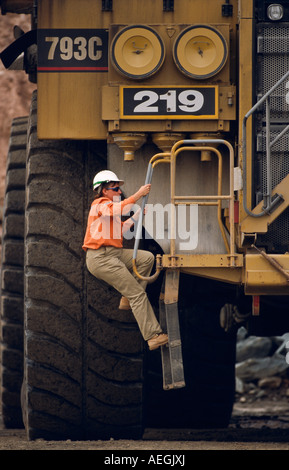 Ore LKW-Fahrer, Australien Stockfoto