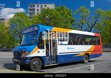 Schottische Stagecoach Busin Bus Haltung Perth City Stockfoto