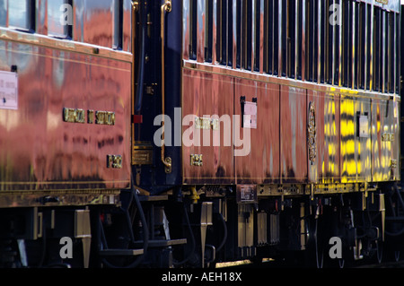 Orient express Luxus Zug Wagen Wagen. Stockfoto