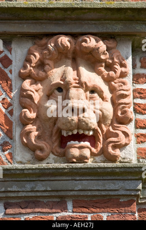 Lustiger Löwe Skulptur Graft Stadhuis, Rathaus Nord-Holland Niederlande 1613 Stockfoto