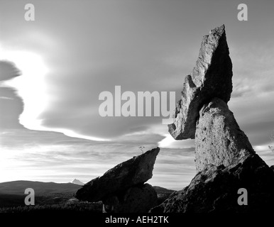 Balancing Rock in der Nähe von Lake Billy Chinook Oregon Stockfoto