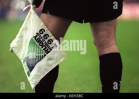 Linienrichter in der Rugby World Cup 1999 UK Stockfoto