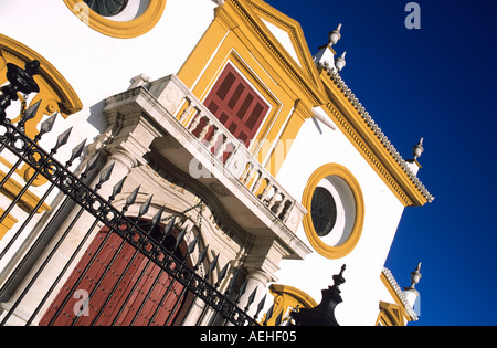 Sevilla Stierkampfarena Plaza de Toros De La Maestranza. Sevilla, Spanien. Stockfoto