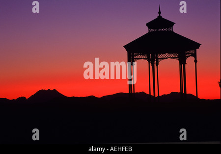 Ronda Spanien Sonnenuntergang über Mirador Sierrania de Ronda Malaga Andalusien Spanien Stockfoto