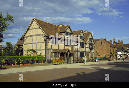 Die historische Heimat von William Shakespeare in Stratford bei Avon, England. Stockfoto