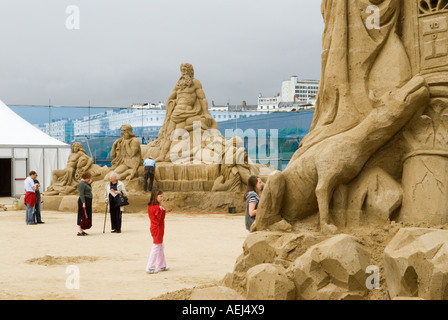 Sandskulpturenfestival Brighton East Sussex England 2006 2000er Jahre Großbritannien HOMER SYKES Stockfoto