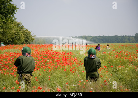 Vorgehen der Polizei während der G8-Gipfel, Heiligendamm, Rostock, Mecklenburg-Western Pomerania, Deutschland Stockfoto