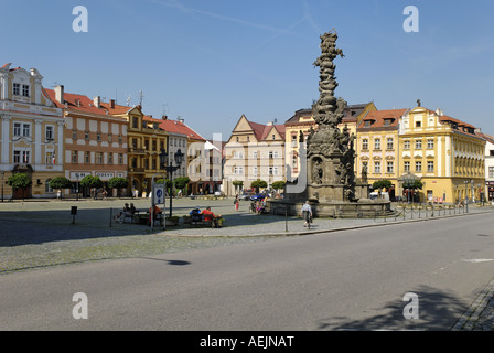 Historischen Stadtplatz von Chrudim, Böhmen, Tschechische Republik Stockfoto